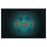 Kokopelli Sun Southwest Turquoise Fabric