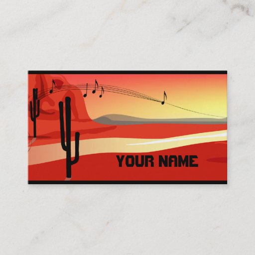 Customizable Kokopelli Sunset Business Card