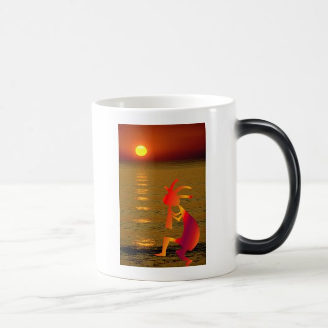 Kokopelli Sunset Color Morph Mug (Right)
