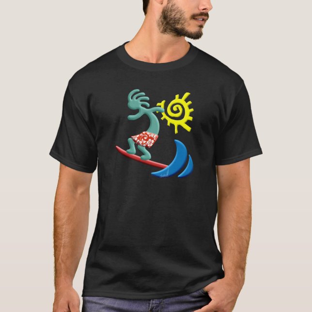 Kokopelli Surfing T-Shirt (Front)