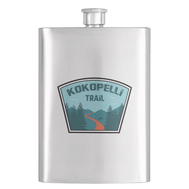 Kokopelli Trail Flask (Front)