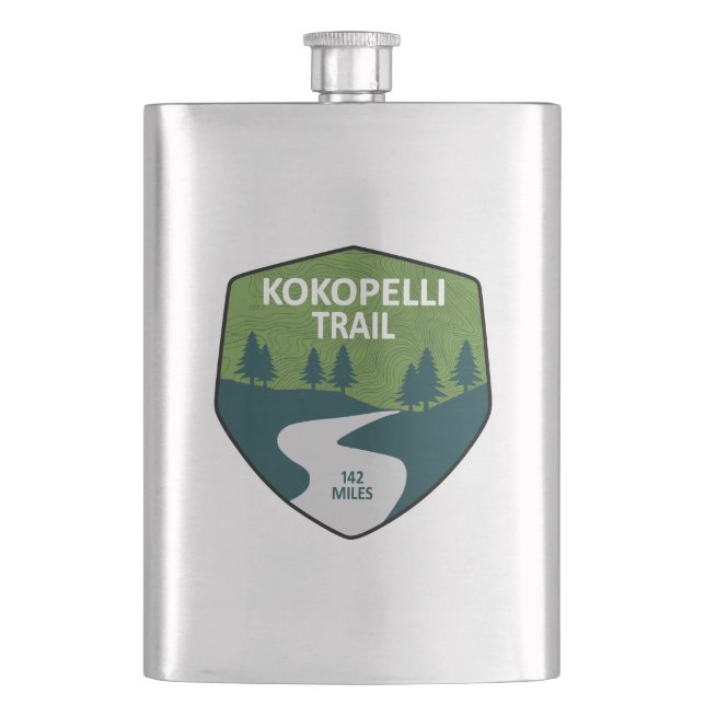 Kokopelli Trail Flask (Front)