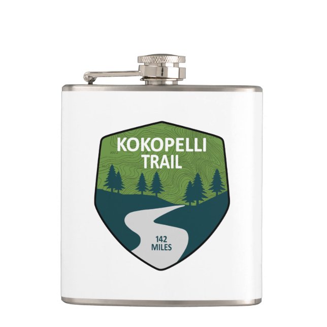 Kokopelli Trail Flask (Front)