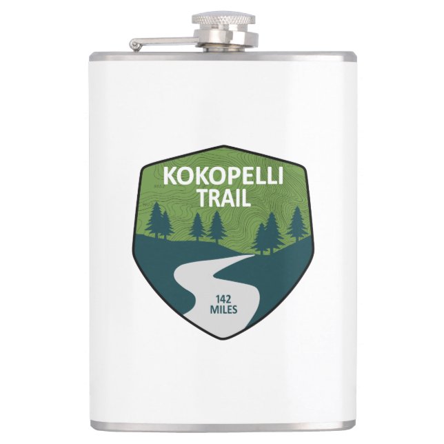 Kokopelli Trail Flask (Front)