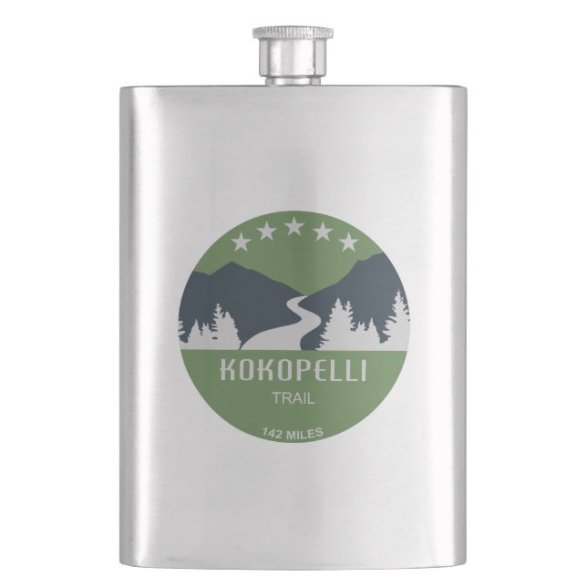 Kokopelli Trail Flask (Front)