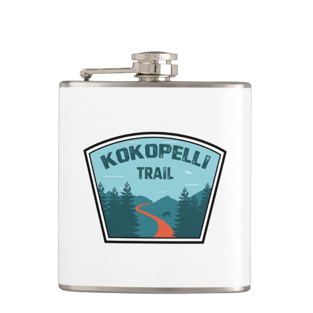Kokopelli Trail Flask (Front)