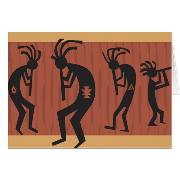 Kokopelli Tribal Design Cards