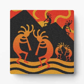 Kokopelli Tribal Plaque by machomedesigns at Zazzle
