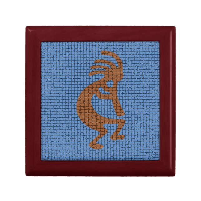 Kokopelli with Flute Traditional Native American Gift Box (Front)