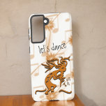 Kokopelli With Musical Notes Artwork Samsung Galaxy S21 Case<br><div class="desc">This design features a right facing merrymaker Kokopelli playing music over a white background with musical notes. Fill in the template field with your name or initials,  remove all text or edit using the design tool to select a font style,  size,  and color you like.</div>