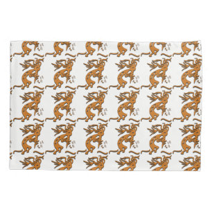 Kokopelli With Musical Notes Facing Right Pillow Case