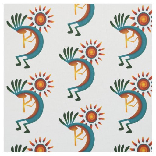 Kokopelli with Sun Fabric
