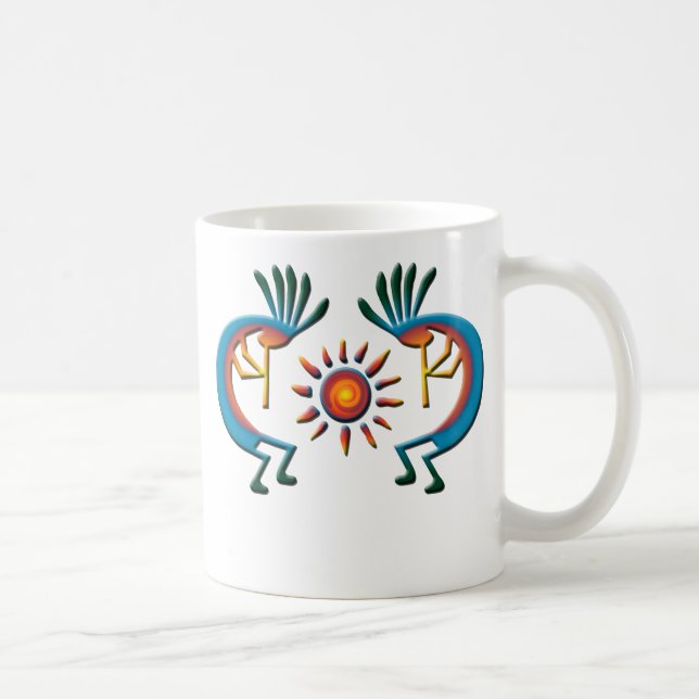 Kokopelli with Sun Southwest Mug (Right)