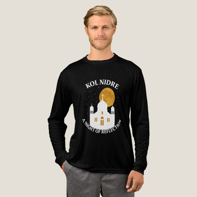 Kol Nidre – A Night of Reflection Tri-Blend Shirt (Full Front)