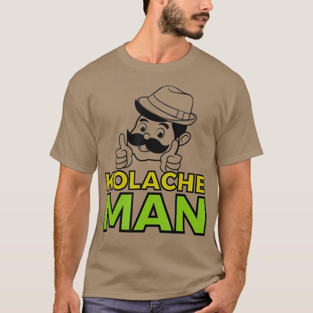 Kolache Man Czech Slovak Pastry Central Europe T-Shirt (Front)
