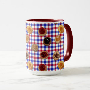 Kolaches on Czech Checks mug