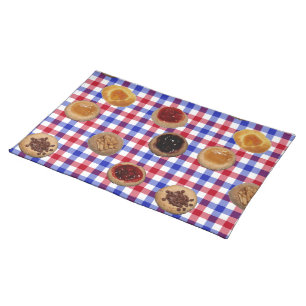 Kolaches on Czech Checks placemats