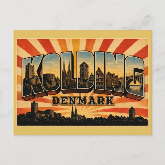 Kolding Denmark Castle Postcard (Front)