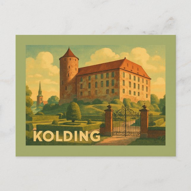 Kolding Denmark Castle Postcard (Front)