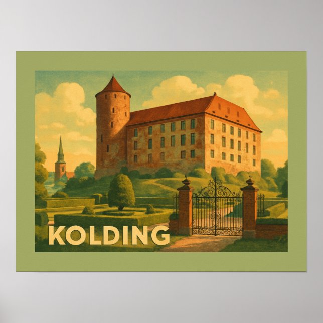 Kolding Denmark Castle Poster (Front)