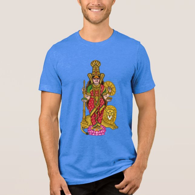 Kolhapur Mahalaxmi T-Shirt Tri-Blend Shirt (Front)