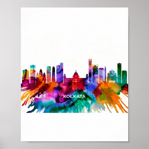 Kolkata Skyline Poster