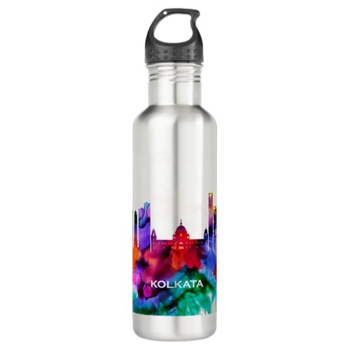 Kolkata Skyline Stainless Steel Water Bottle