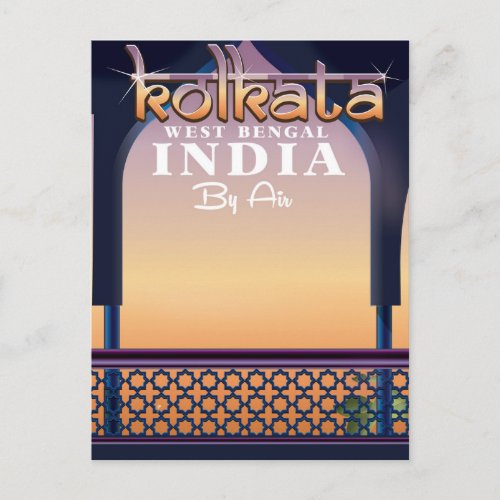 Kolkata _ West Bengal India vacation poster Postcard