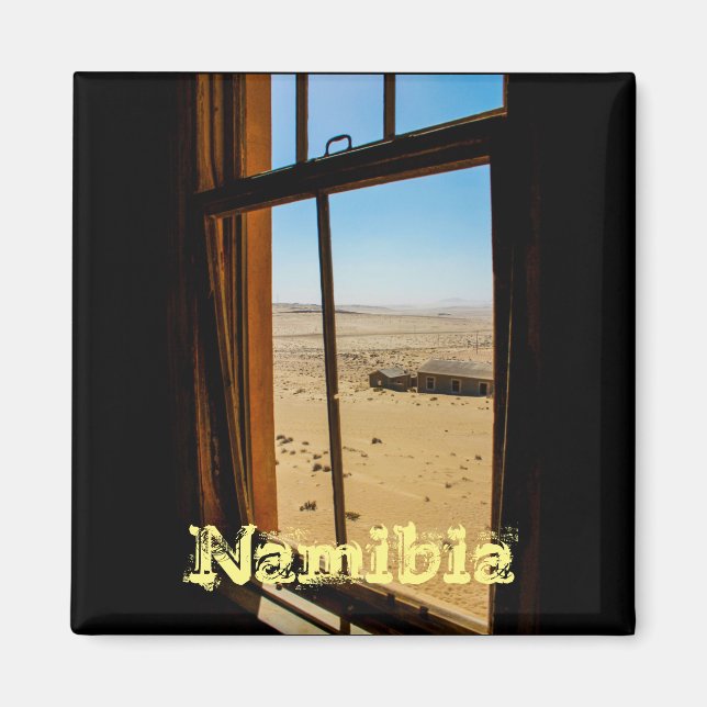 Kolmanskop Namibia Desert Town Landscape Magnet (Front)