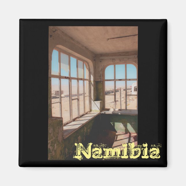Kolmanskop Namibia Desert Town Landscape Magnet (Front)