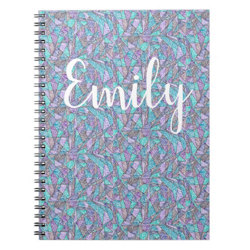 Kolmio cool colors Personalized Notebook