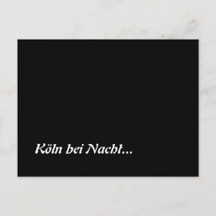 Köln bei Nacht Postcard