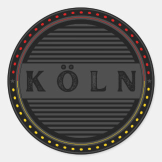 Köln City Pride Emblem – German Identity Classic Round Sticker