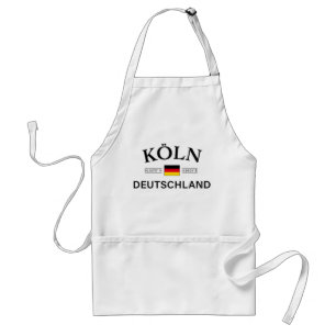 Koln (Cologne) Deutschland Coordinates German Adult Apron