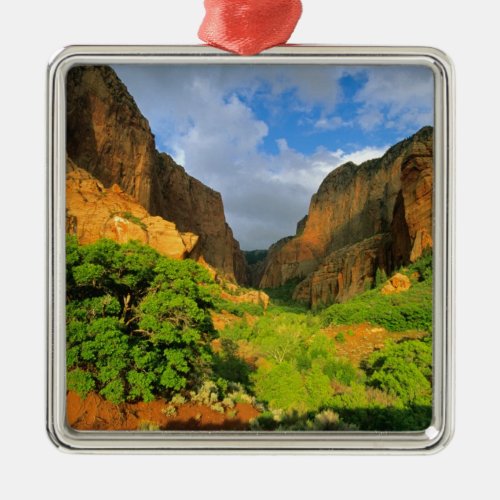 Kolob Canyon at Zion Canyon in Zion National Metal Ornament