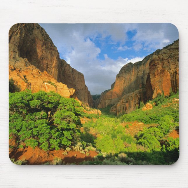 Kolob Canyon at Zion Canyon in Zion National Mouse Pad (Front)