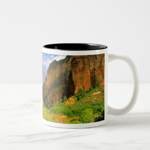 Kolob Canyon at Zion Canyon in Zion National Two_Tone Coffee Mug