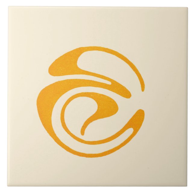 Koloman Moser Abstract Art Ceramic Tile (Front)