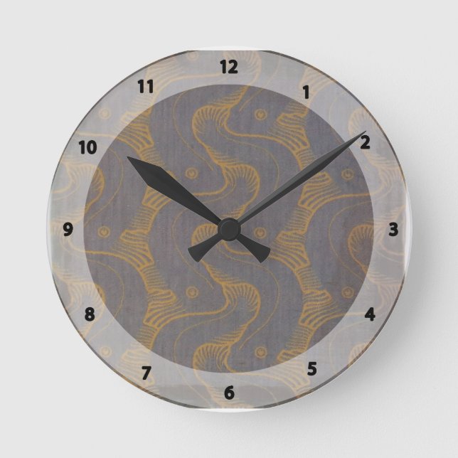 Koloman Moser- Design for the fabric Round Clock (Front)