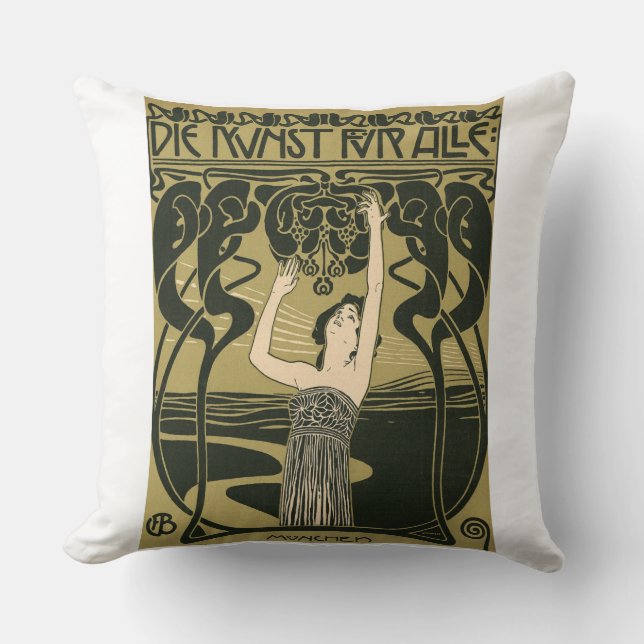 KOLOMAN MOSER THROW PILLOW (Front)