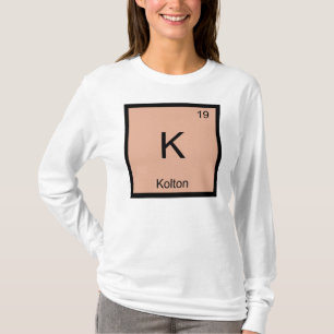 Kolton Name Chemistry Element Periodic Table T-Shirt