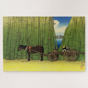 Komagata Embankment By Hasui Kawase Japanese Art Jigsaw Puzzle