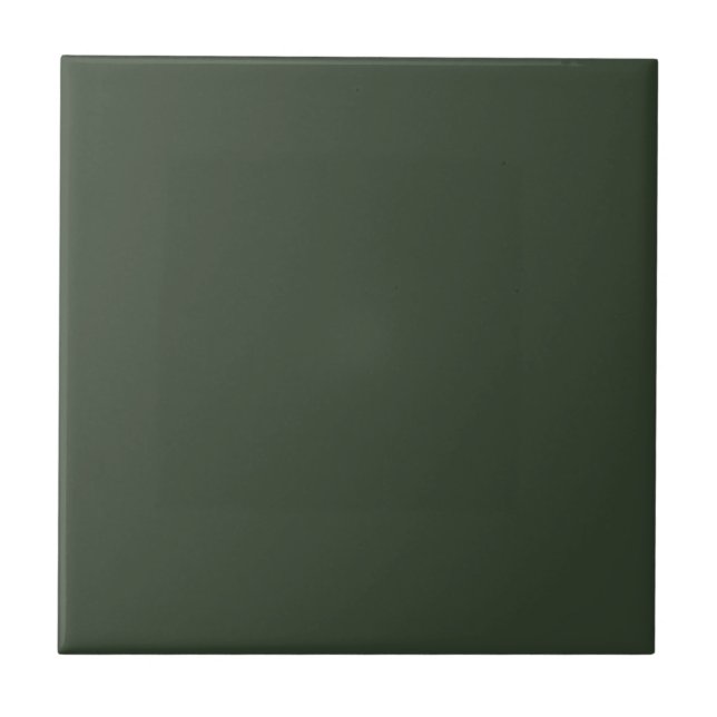 Kombu Green Solid Color Ceramic Tile (Front)