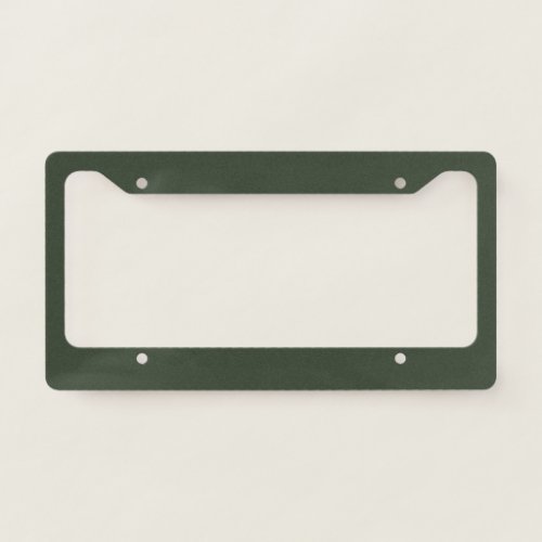 Kombu Green Solid Color License Plate Frame