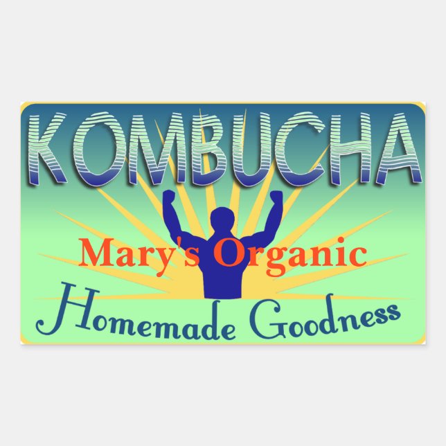 Kombucha Label Customize Your Own (Front)