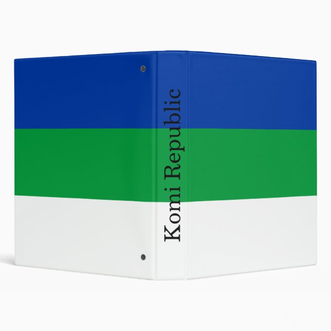Komi Republic Flag 3 Ring Binder (Background)
