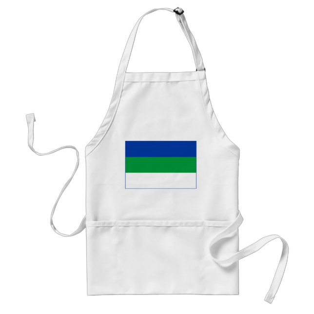 Komi Republic Flag Adult Apron (Front)