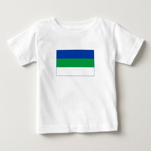 Komi Republic Flag Baby T-Shirt (Front)