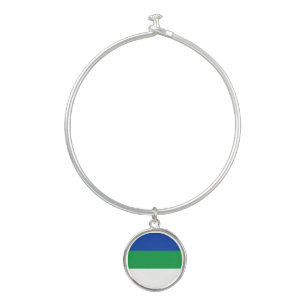 Komi Republic Flag Bangle Bracelet