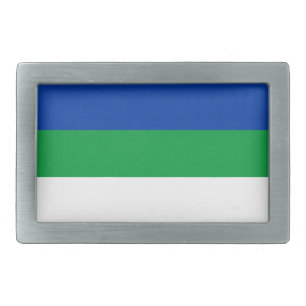 Komi Republic Flag Belt Buckle